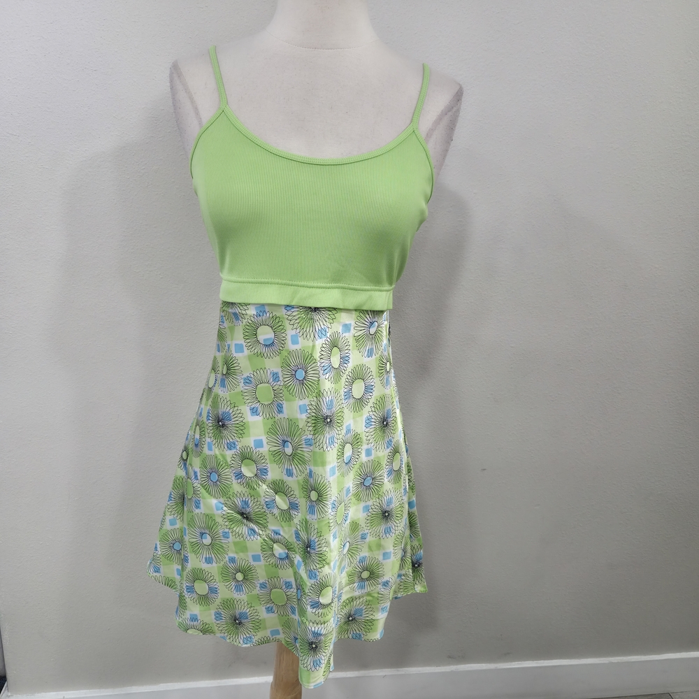 Victoria's Secret Green and Blue Midi Dress